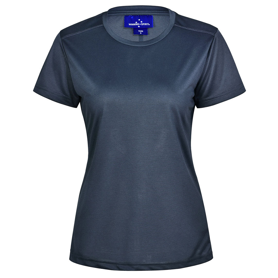 House of Uniforms The Ultra Light Tee | Ladies Winning Spirit Graphite