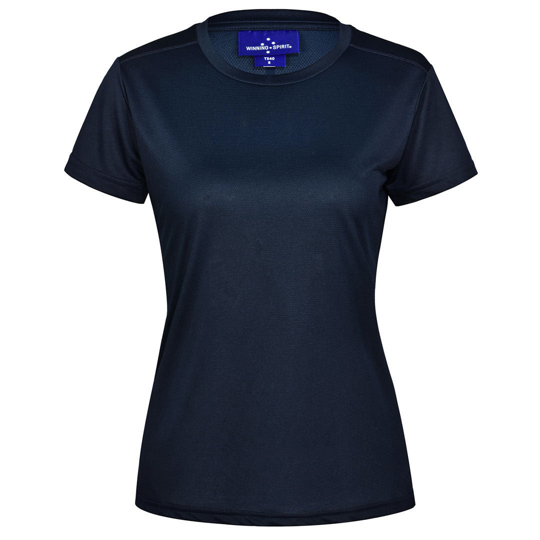 House of Uniforms The Ultra Light Tee | Ladies Winning Spirit Navy