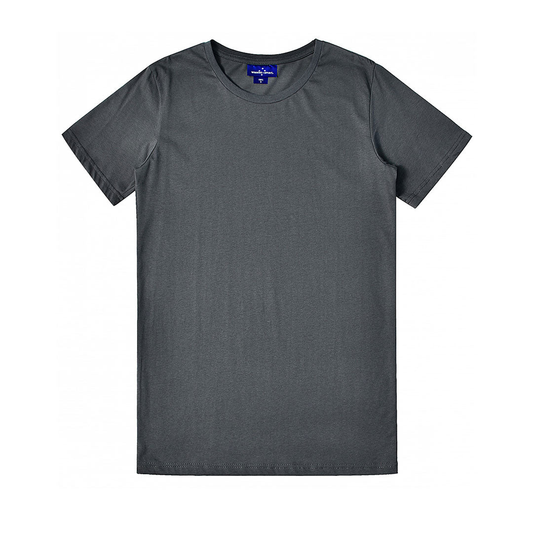 House of Uniforms The 28 Cotton Tee | Mens Winning Spirit Charcoal