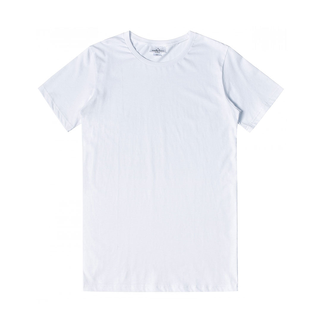 House of Uniforms The 28 Cotton Tee | Mens Winning Spirit White