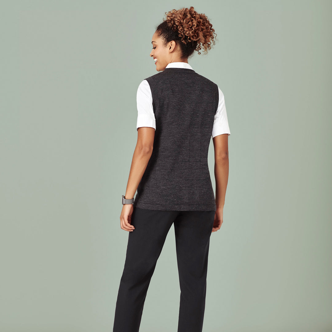 House of Uniforms The Button Front Vest | Ladies Biz Care