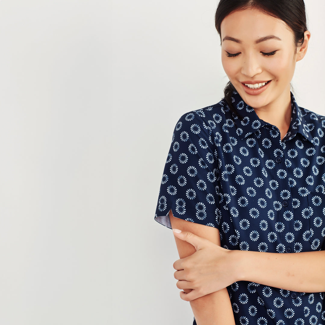 House of Uniforms The Daisy Shirt | Ladies | Short Sleeve Biz Care