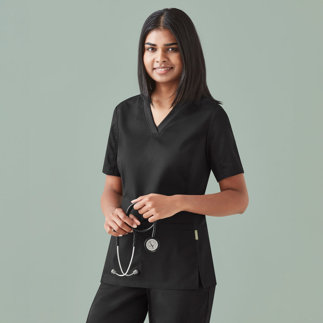 House of Uniforms The Riley V Neck Scrub Top | Ladies Biz Care