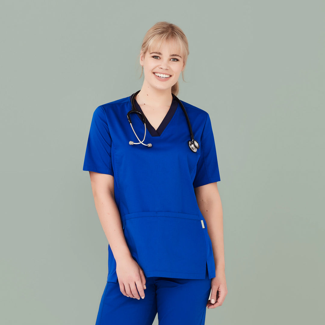 House of Uniforms The Riley V Neck Scrub Top | Ladies Biz Care