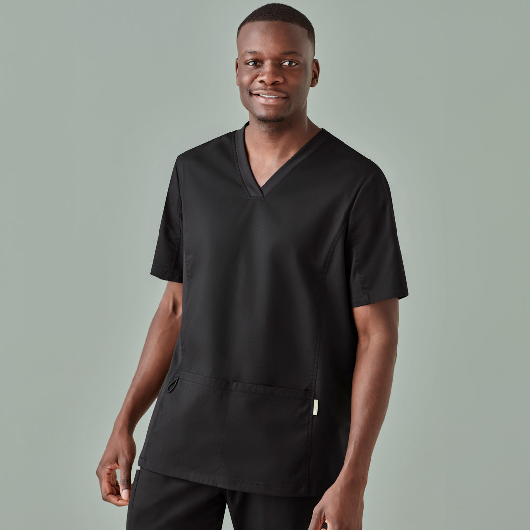 House of Uniforms The Riley V Neck Scrub Top | Mens Biz Care