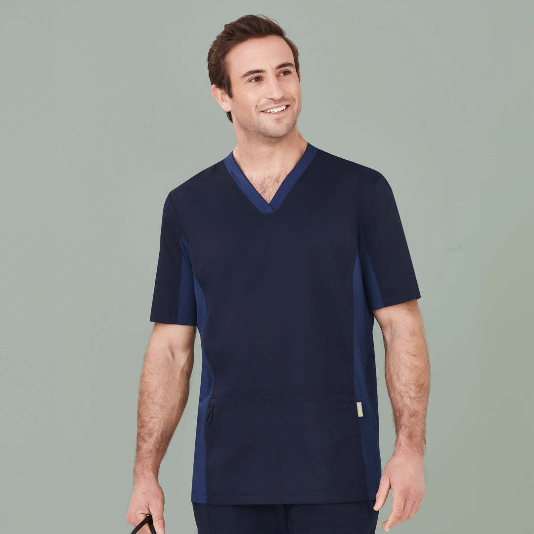 House of Uniforms The Riley V Neck Scrub Top | Mens Biz Care