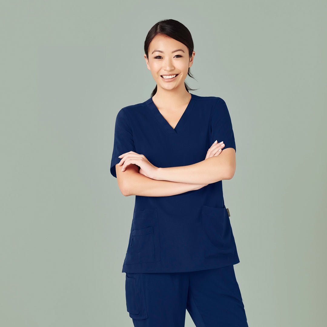House of Uniforms The Avery V Neck Scrub Top | Ladies Biz Care
