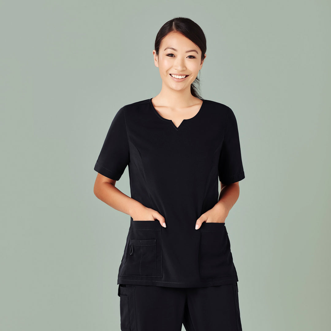 House of Uniforms The Avery Round Neck Scrub Top | Ladies Biz Care 