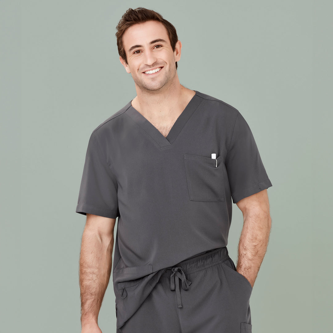 House of Uniforms The Avery V Neck Scrub Top | Mens Biz Care