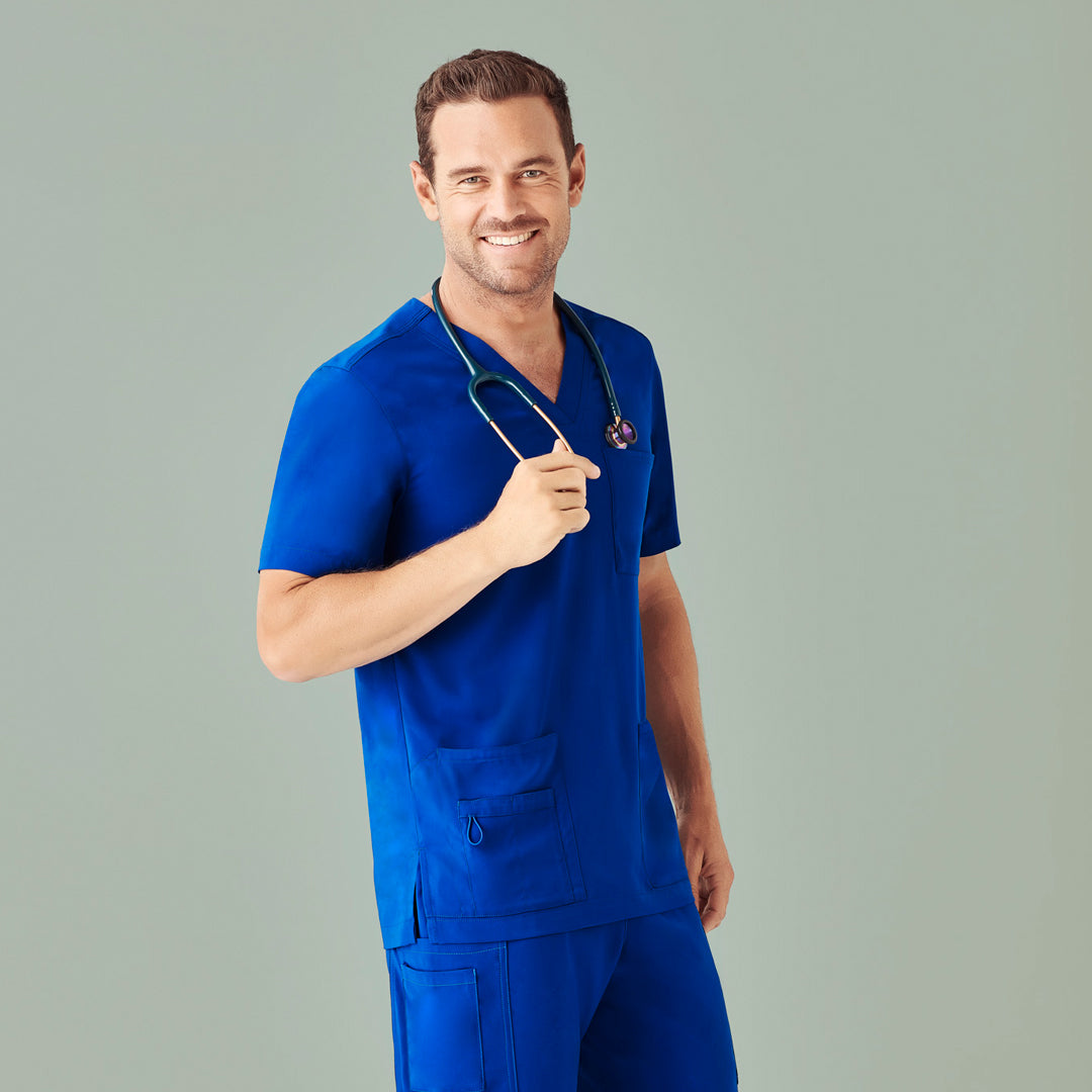 House of Uniforms The Avery V Neck Scrub Top | Mens Biz Care