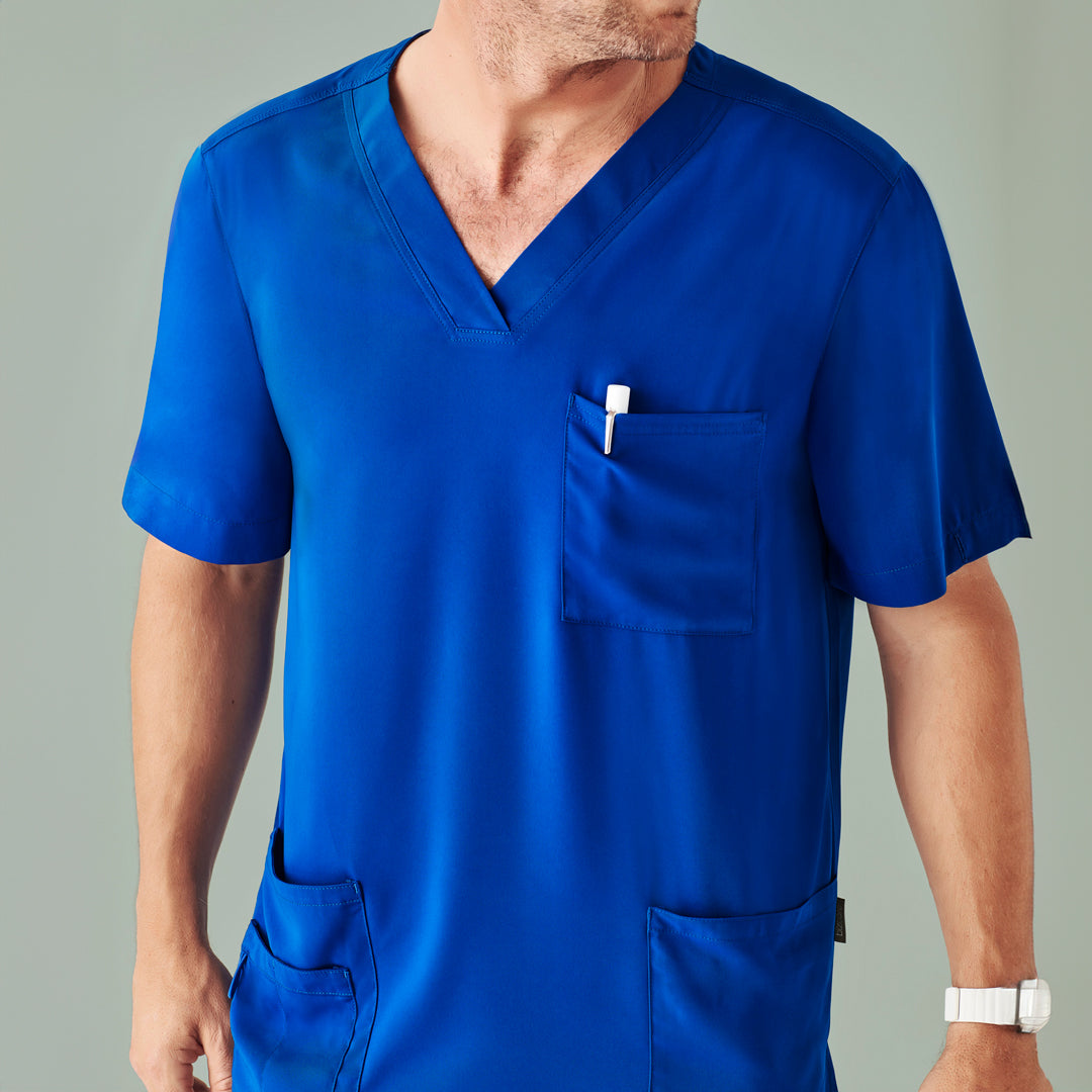 House of Uniforms The Avery V Neck Scrub Top | Mens Biz Care