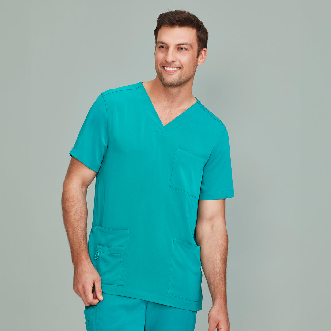 House of Uniforms The Avery V Neck Scrub Top | Mens Biz Care