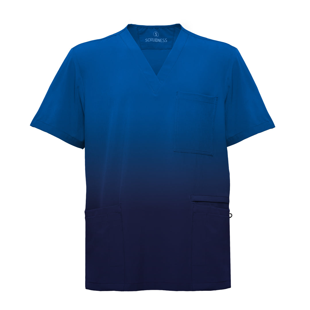 House of Uniforms The Ombre Scrub Top | Mens Scrubness