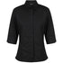 House of Uniforms The Stella Shirt | Ladies | 3/4 & Long Sleeve Identitee Black/Black