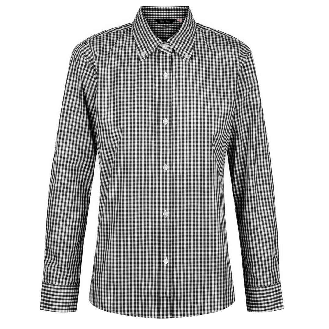 House of Uniforms The Miller Shirt | Ladies | Short & Long Sleeve Identitee Black