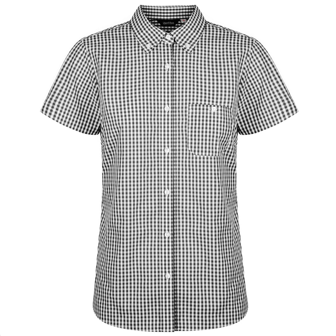 House of Uniforms The Miller Shirt | Ladies | Short & Long Sleeve Identitee Black