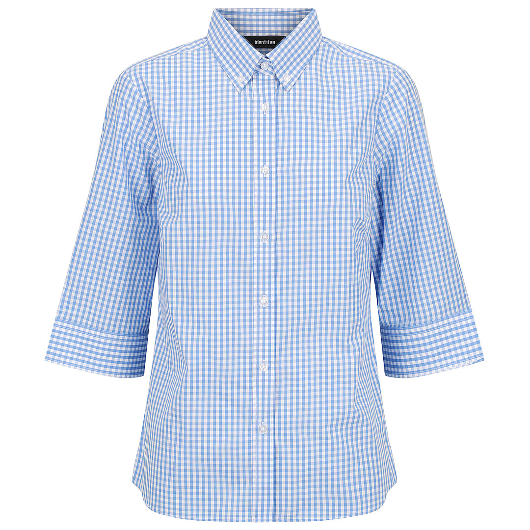 House of Uniforms The Miller Shirt | Ladies | 3/4 Sleeve Identitee Sky