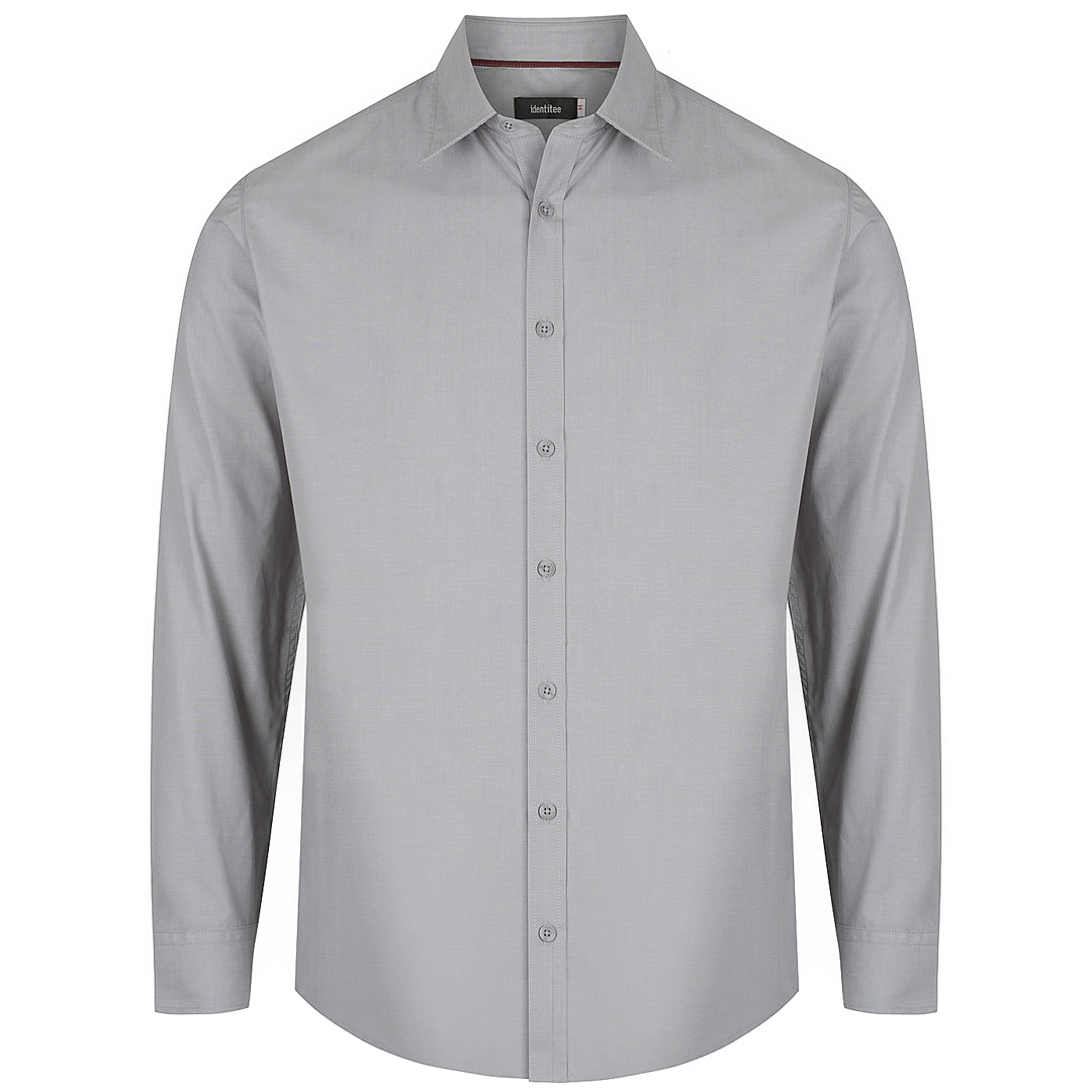 House of Uniforms The Felix Shirt | Mens | Long Sleeve Identitee Grey