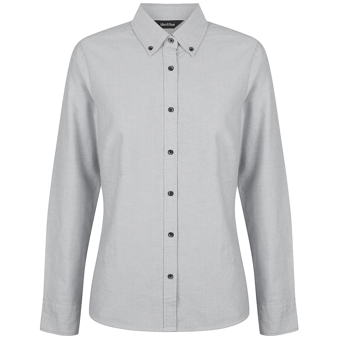 House of Uniforms The Reuben Shirt | Ladies | 3/4 & Long Sleeve Identitee Grey