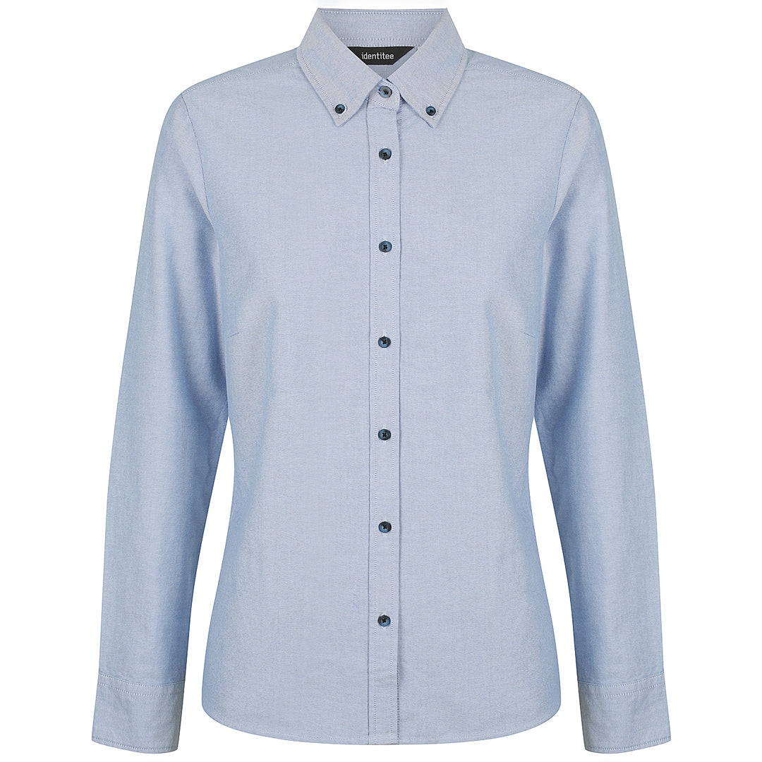 House of Uniforms The Reuben Shirt | Ladies | 3/4 & Long Sleeve Identitee Light Blue
