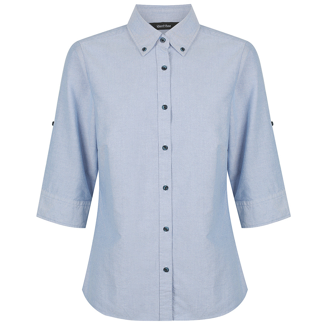 House of Uniforms The Reuben Shirt | Ladies | 3/4 & Long Sleeve Identitee Light Blue