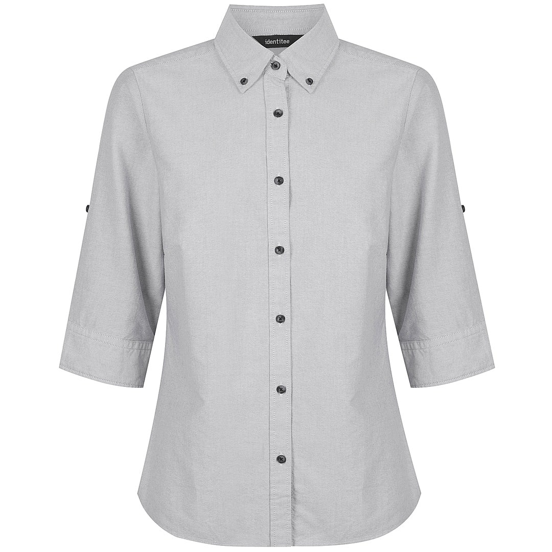 House of Uniforms The Reuben Shirt | Ladies | 3/4 & Long Sleeve Identitee Grey