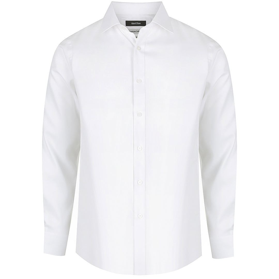 House of Uniforms The Kingston Shirt | Mens | Long Sleeve Identitee White