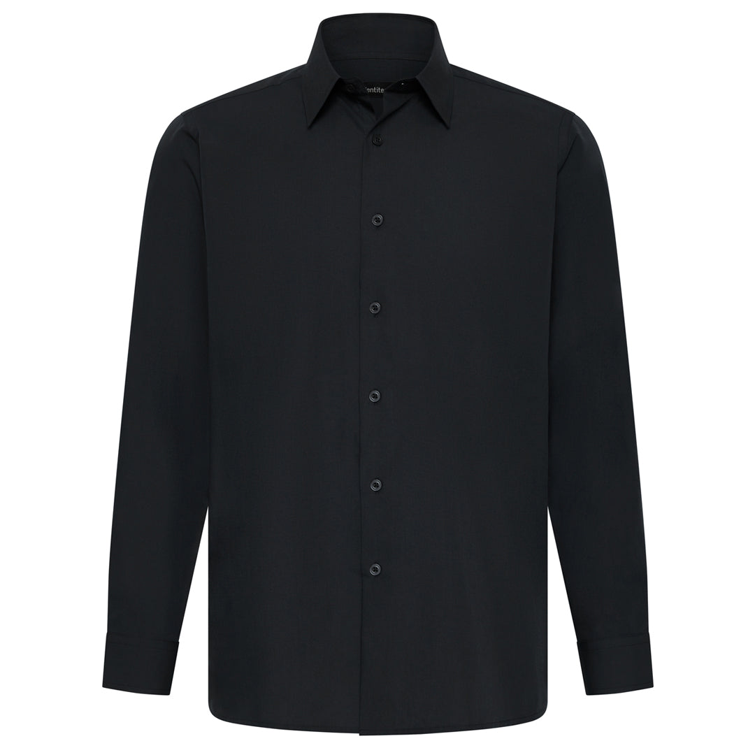 House of Uniforms The Blake Shirt | Mens | Long Sleeve Identitee Black