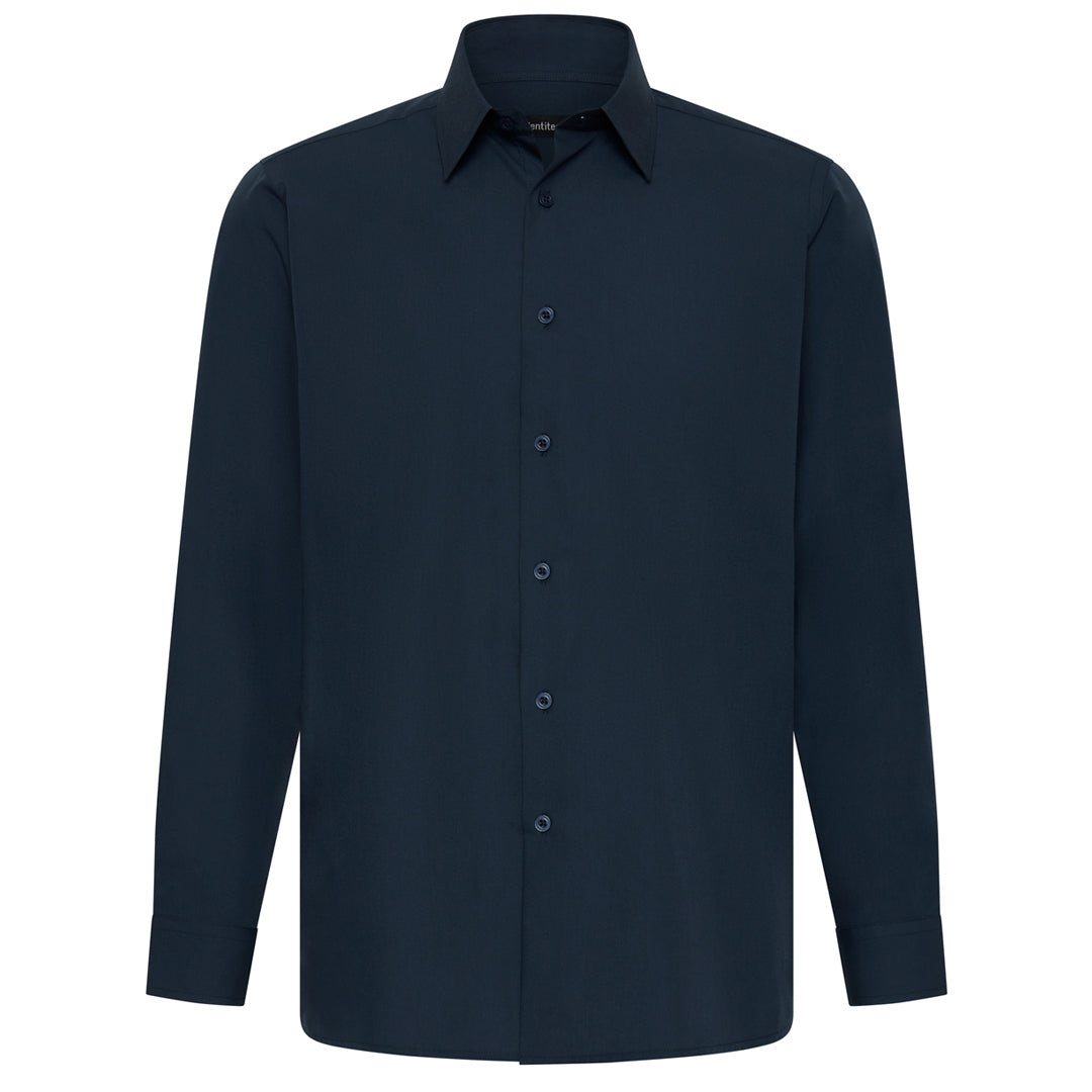 House of Uniforms The Blake Shirt | Mens | Long Sleeve Identitee Navy