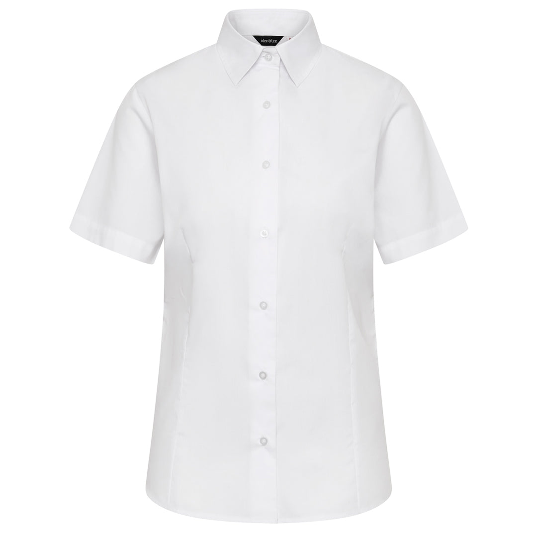 House of Uniforms The Blake Shirt | Ladies | Short Sleeve Identitee White