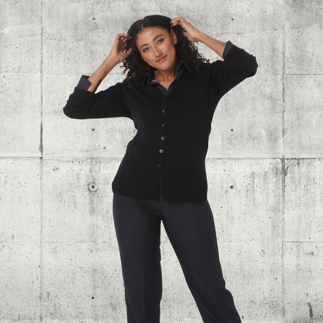 House of Uniforms The Long Line Cardigan | Ladies | Long Sleeves LSJ Collection