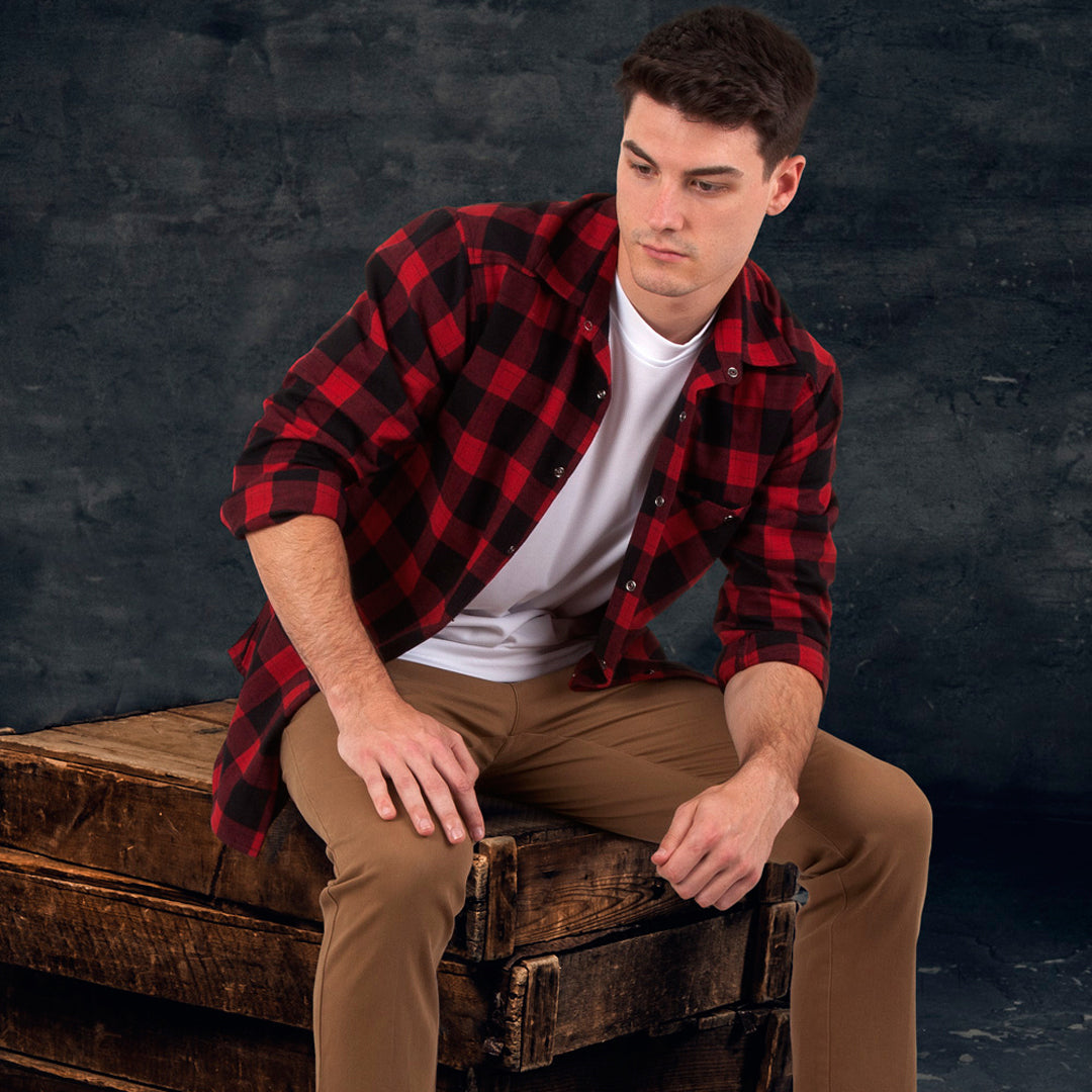 House of Uniforms The Classic Flannel Shirt | Adults Winning Spirit