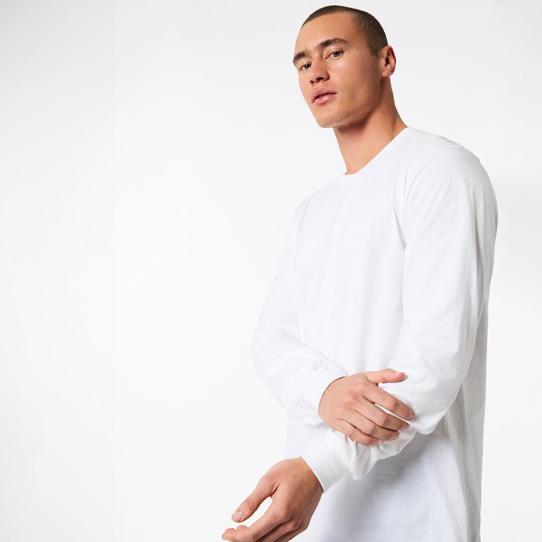 House of Uniforms The Fine Jersey Tee | Long Sleeve | Adults American Apparel
