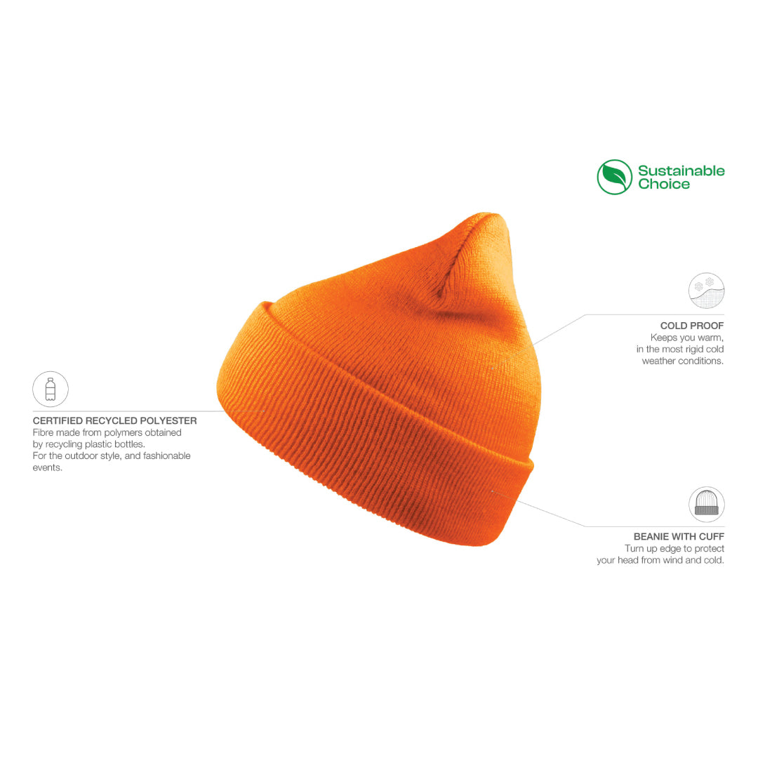 House of Uniforms The Recycled Wind Beanie | Atlantis | Adults Atlantis Headwear