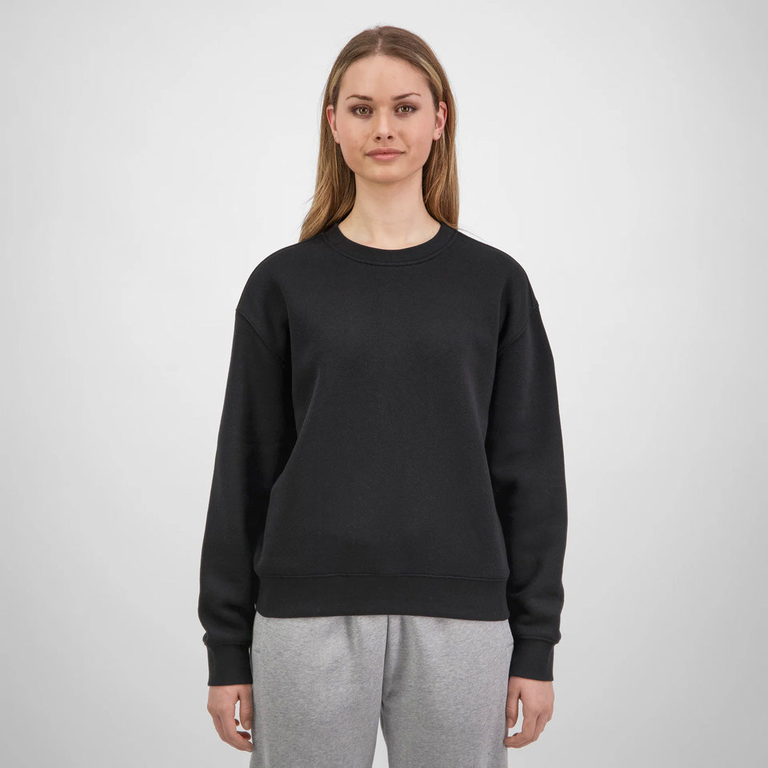 House of Uniforms The Everyday Crew Sweatshirt | Ladies Goodmates Black