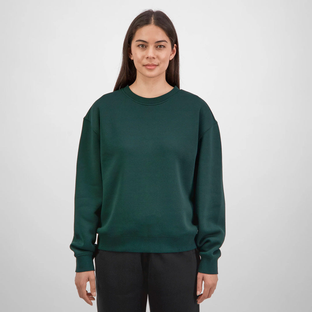 House of Uniforms The Everyday Crew Sweatshirt | Ladies Goodmates Scarab Green