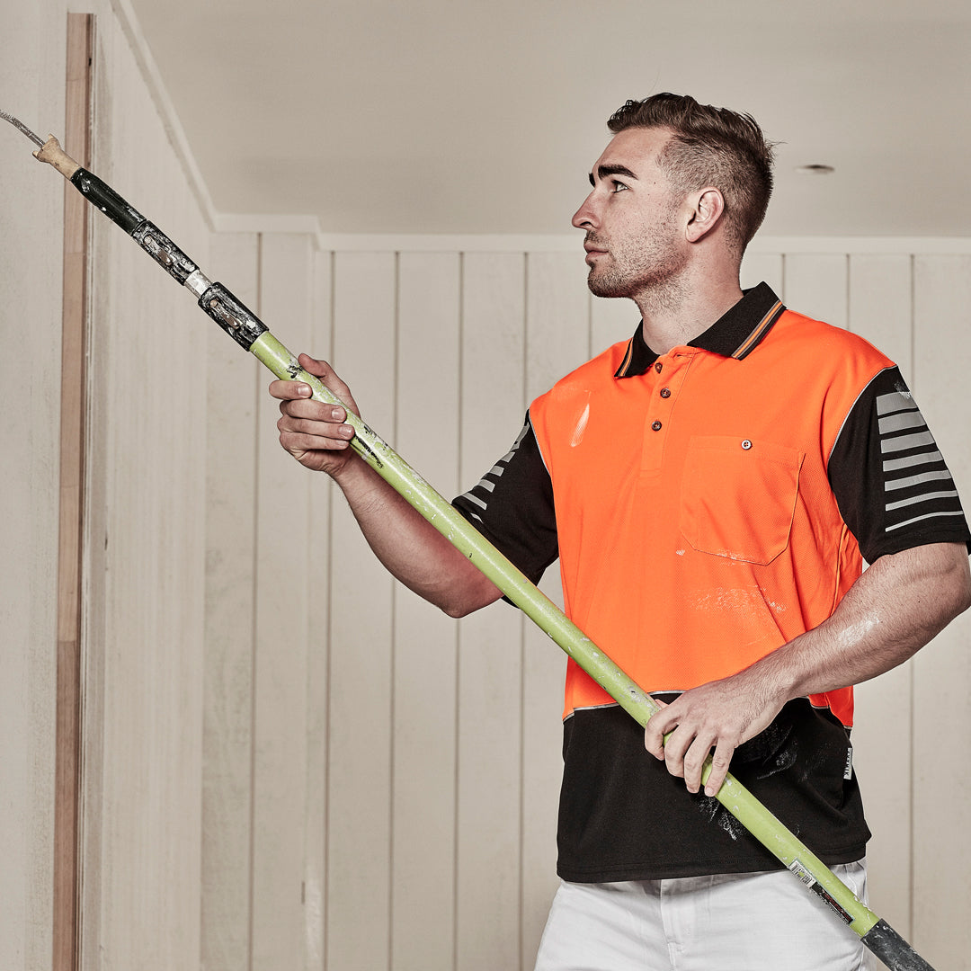 House of Uniforms The Hi Vis Zone Polo | Short Sleeve | Mens Syzmik