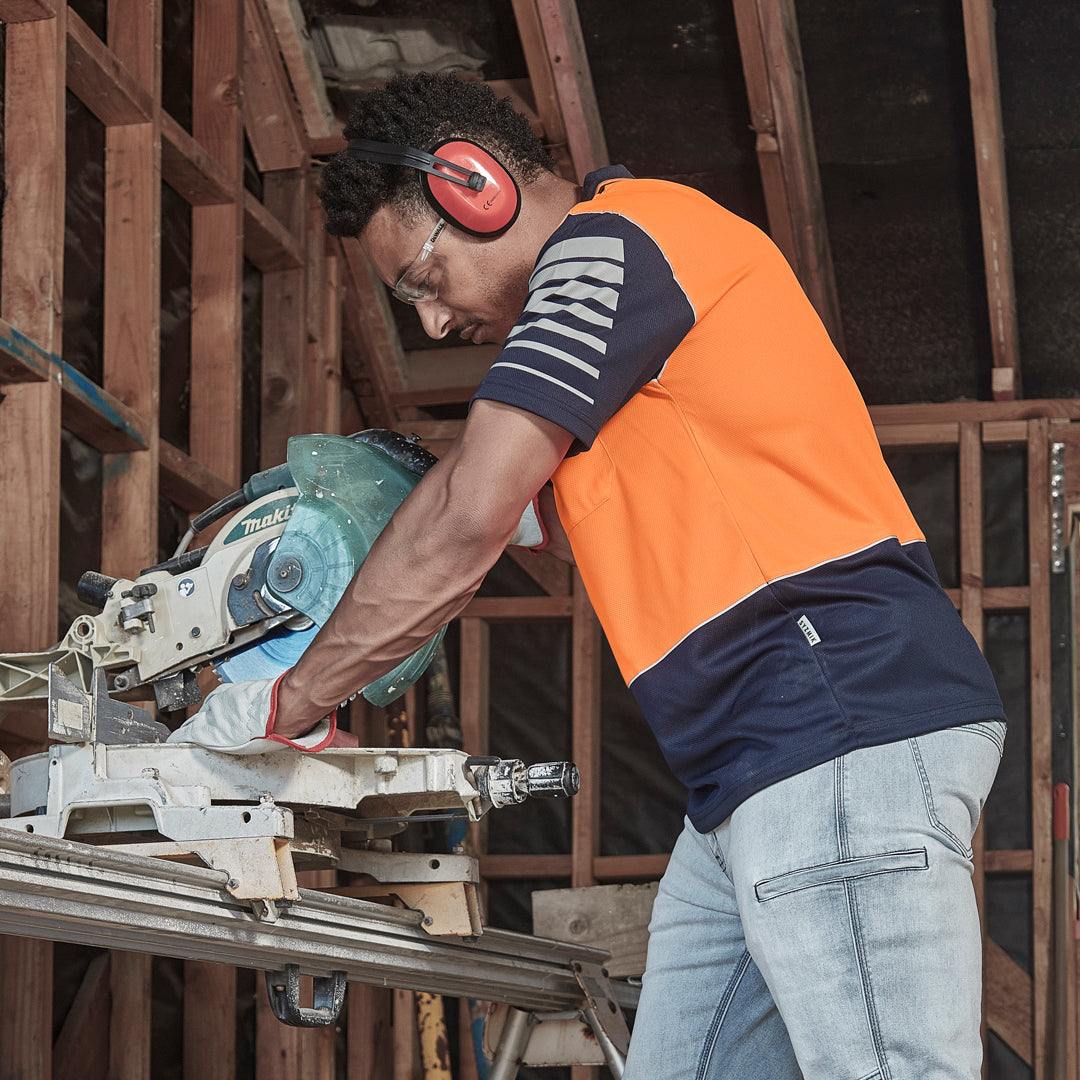 House of Uniforms The Hi Vis Zone Polo | Short Sleeve | Mens Syzmik