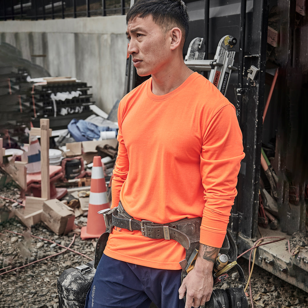 House of Uniforms The Hi Vis Tee | Long Sleeve Syzmik