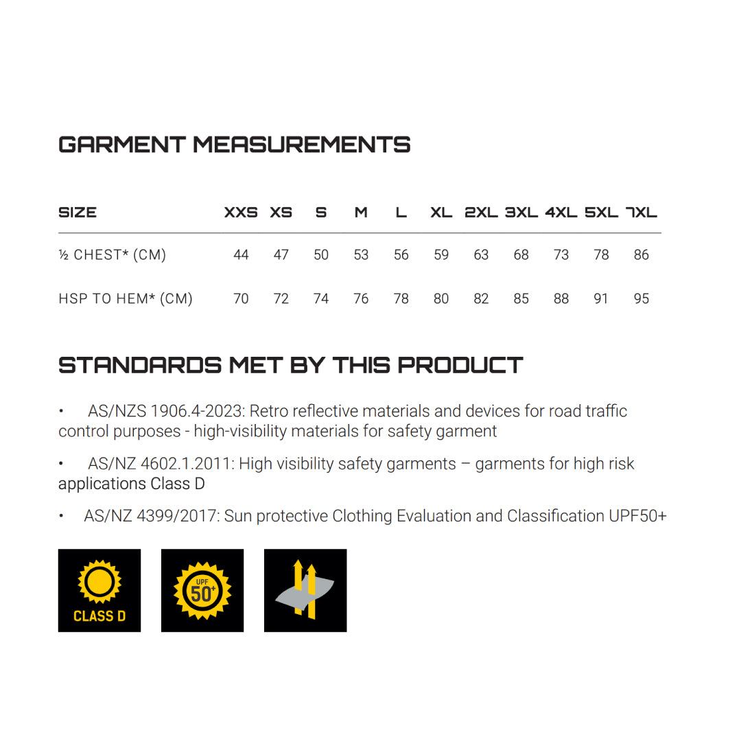 House of Uniforms The Hi Vis Tee | Long Sleeve Syzmik