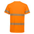 House of Uniforms The Hi Vis Segmented Tape Cotton Tee | Adults Syzmik