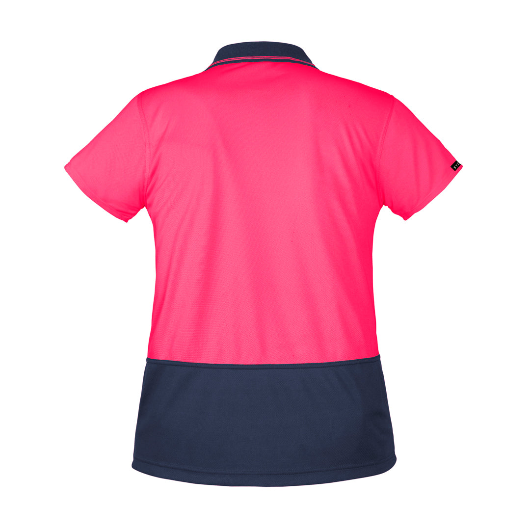 House of Uniforms The Basic Hi Vis Polo | Ladies | Short Sleeve Syzmik