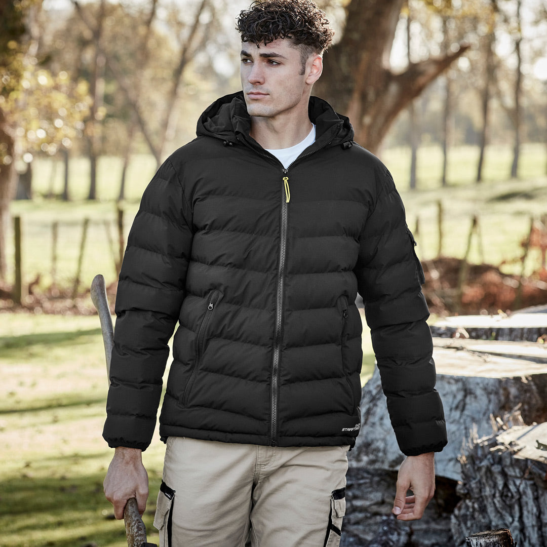 House of Uniforms The Hooded Puffer Jacket | Unisex Streetworx