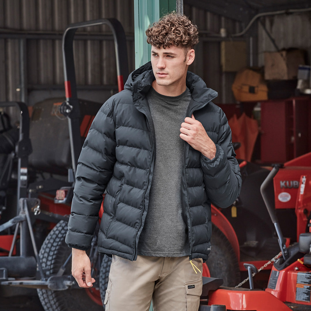 House of Uniforms The Hooded Puffer Jacket | Unisex Streetworx