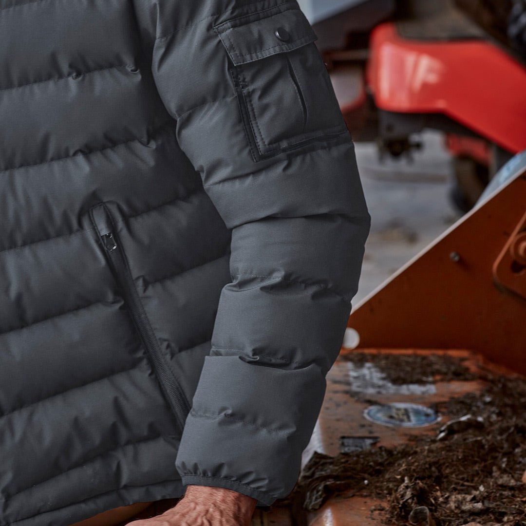 House of Uniforms The Hooded Puffer Jacket | Unisex Streetworx