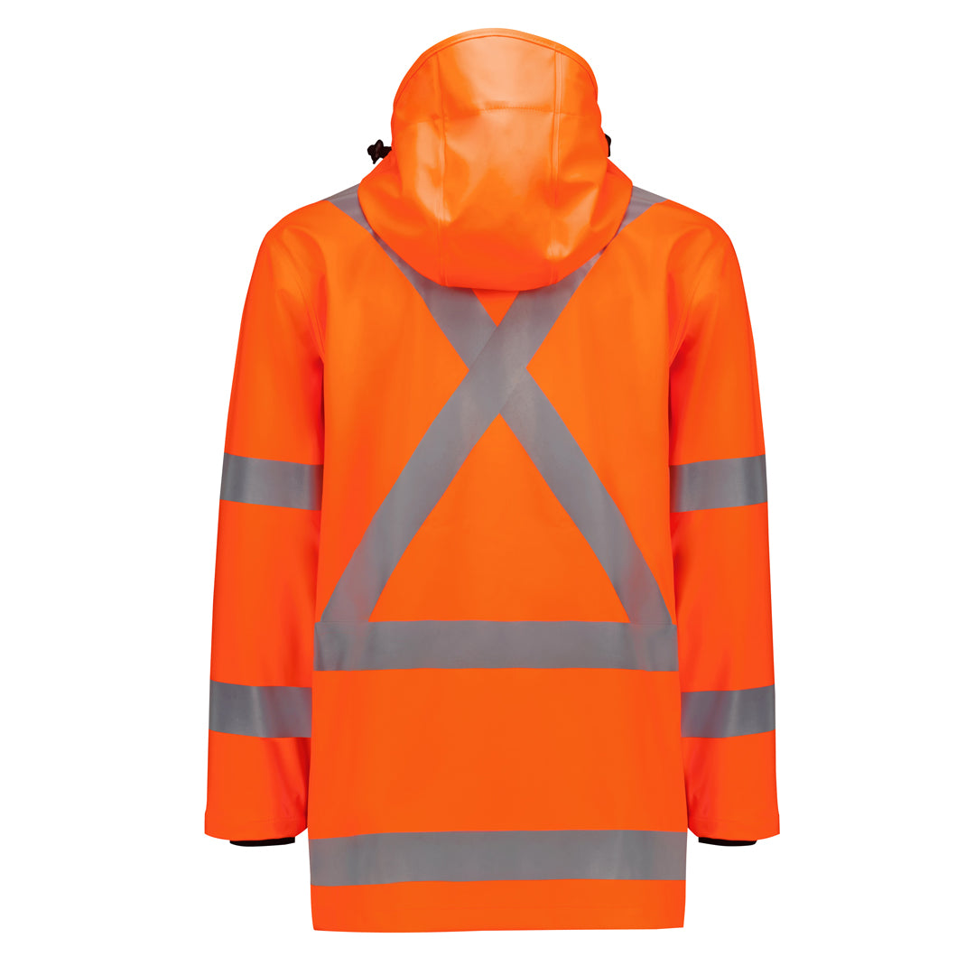 House of Uniforms The Hi Vis X Back Heavy Duty Jacket | Adults Syzmik