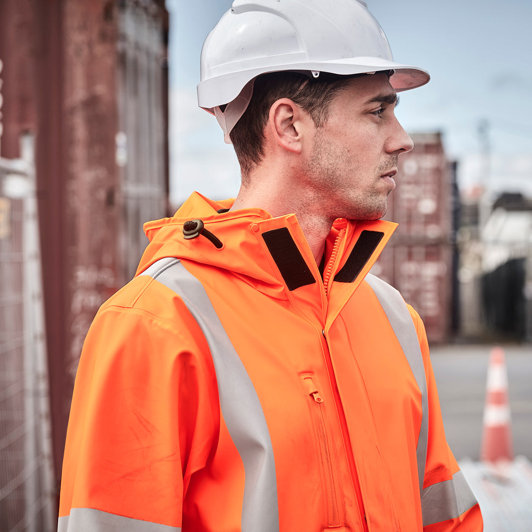 House of Uniforms The Hi Vis X Back Heavy Duty Jacket | Adults Syzmik