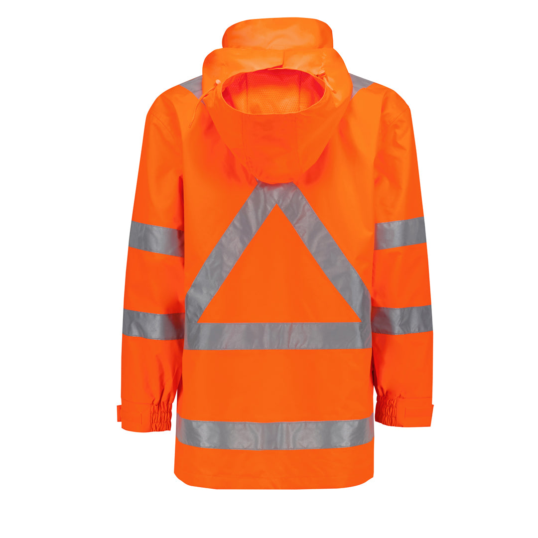 House of Uniforms The Ultralite X Back Waterproof Jacket | Unisex Syzmik