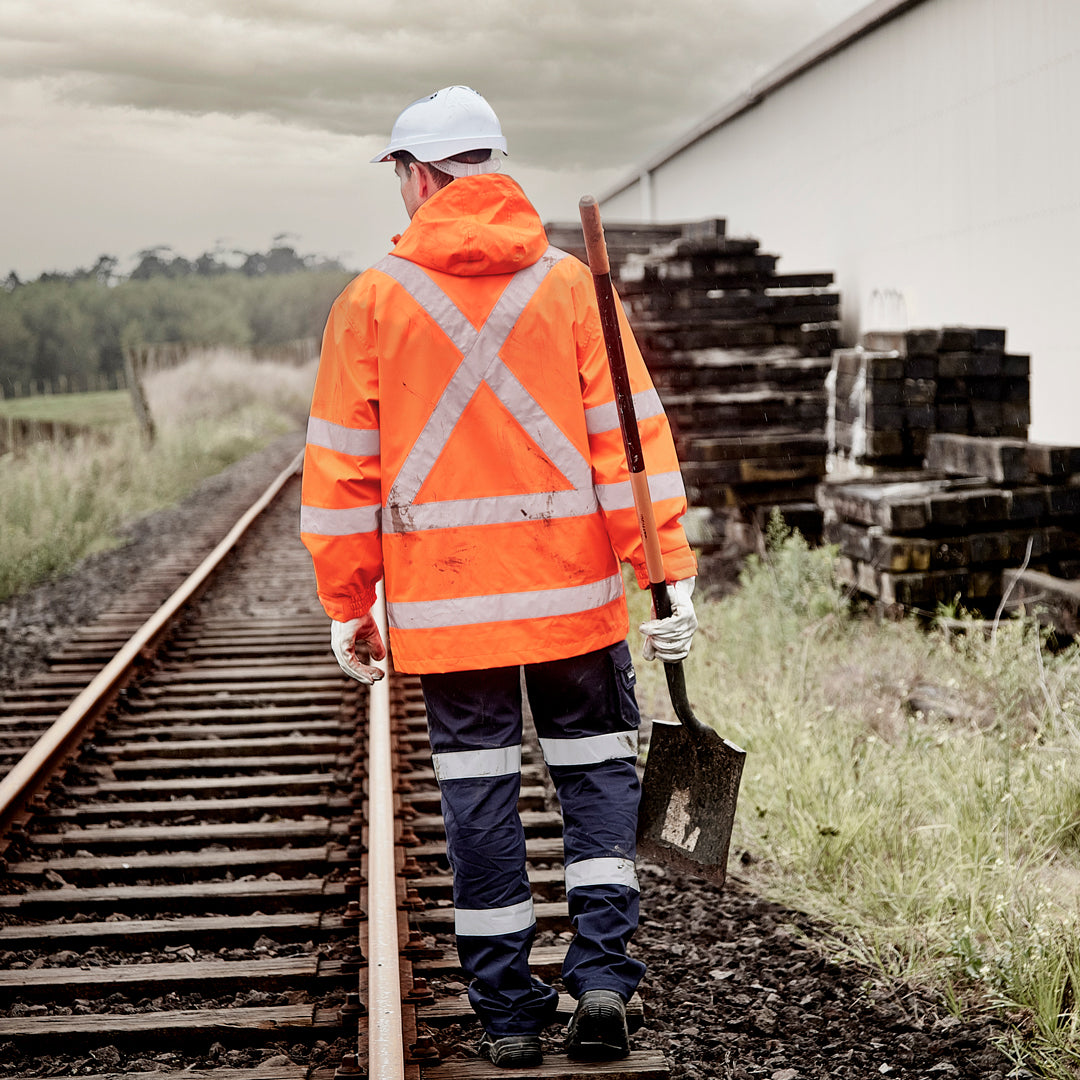 House of Uniforms The Ultralite X Back Waterproof Jacket | Unisex Syzmik