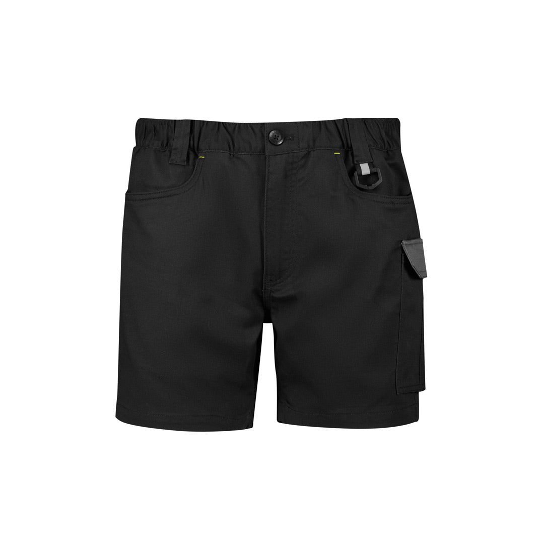 House of Uniforms The Rugged Cooling Stretch Short Short | Mens Syzmik Black